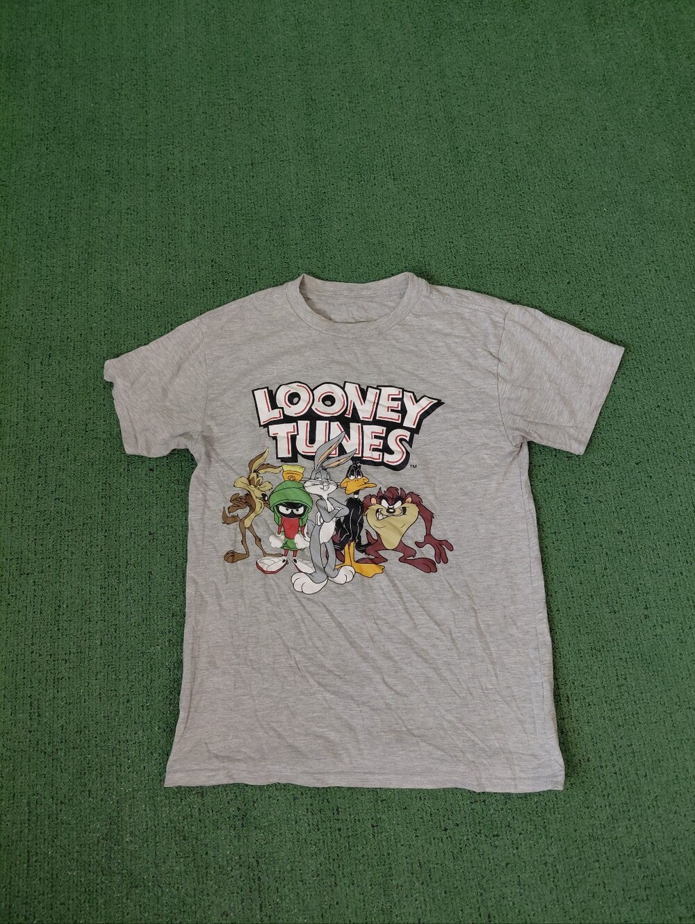 Looney Tunes Retro Characters TV Show Gray T Shirt Sz Medium